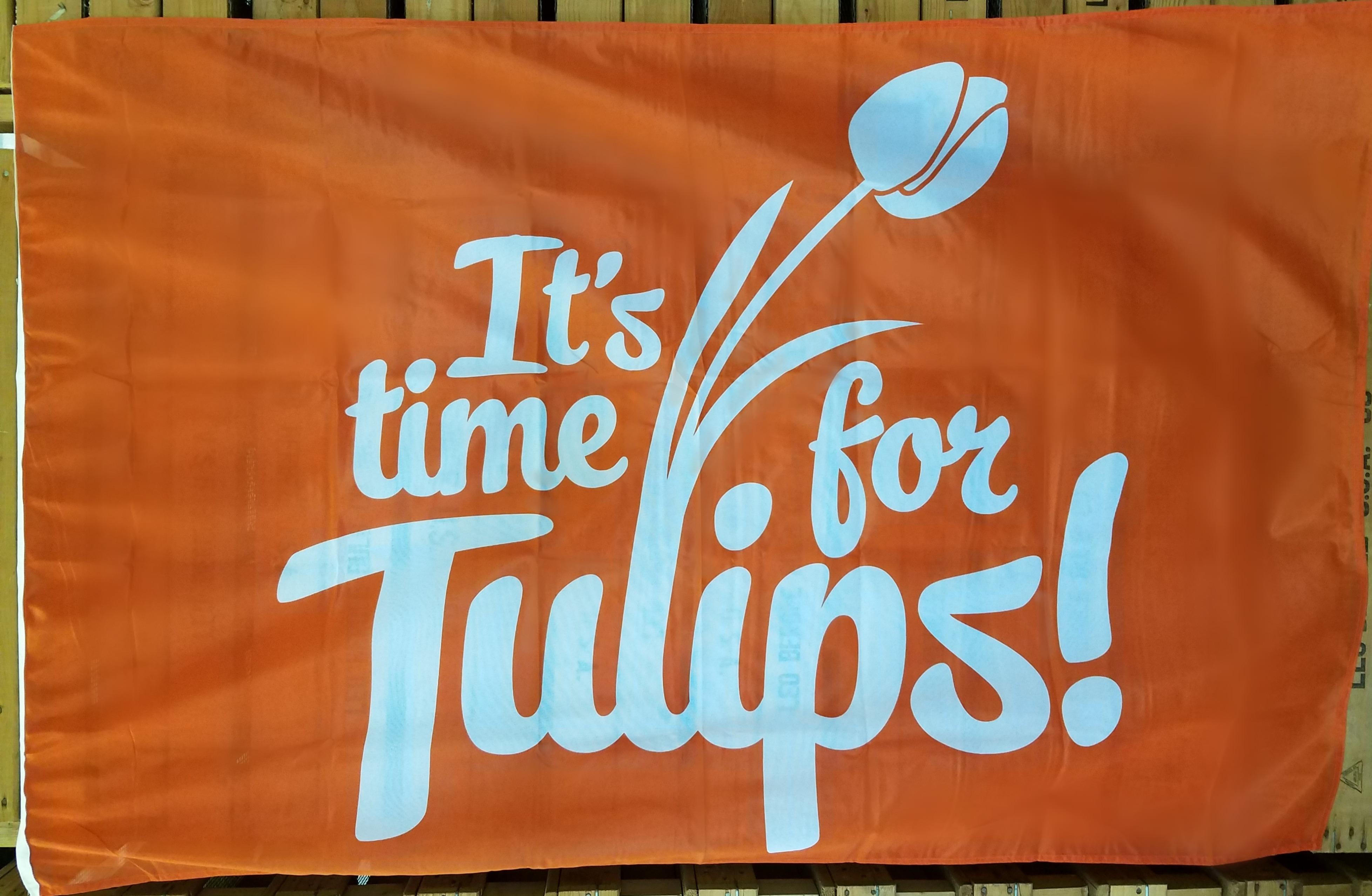 Promotional Tulip Flag from Leo Berbee Bulb Company